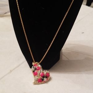 Betsy Johnson Heart Necklace